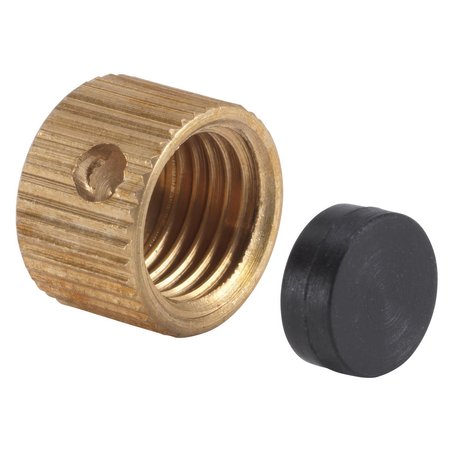 B & K Homewerks 3/8 in. Brass Drain Cap 1 pc VACCAPW3